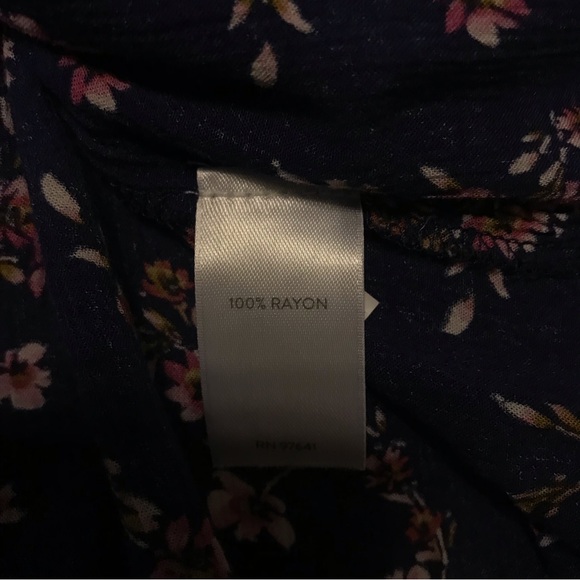 J. Jill Blue Floral Blouse - Picture 7 of 9